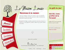 Tablet Screenshot of lamaisonlouise.com
